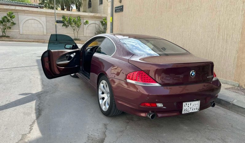 
								BMW بي ام 630 موديل 2005 المكان الرياض full									